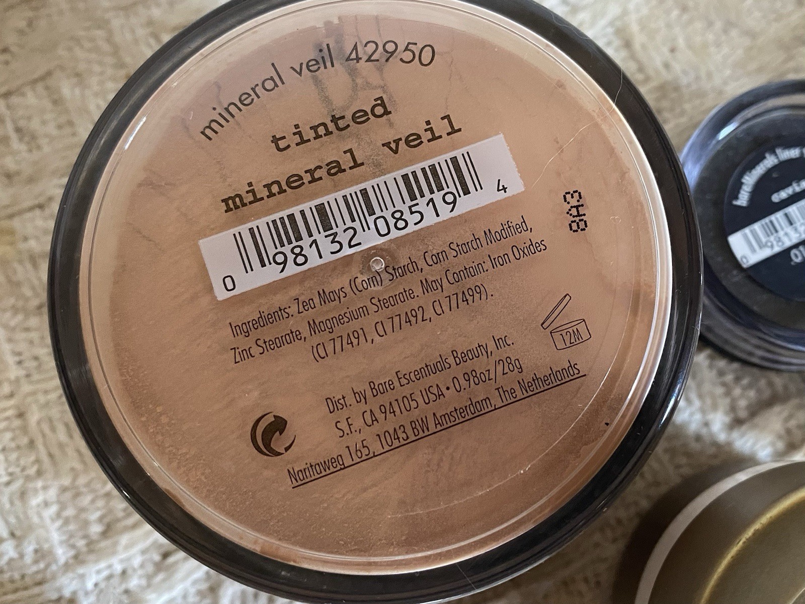 Bare Minerals By Bare Escentuals Makeup Lot w/ White Zip Case SEALED