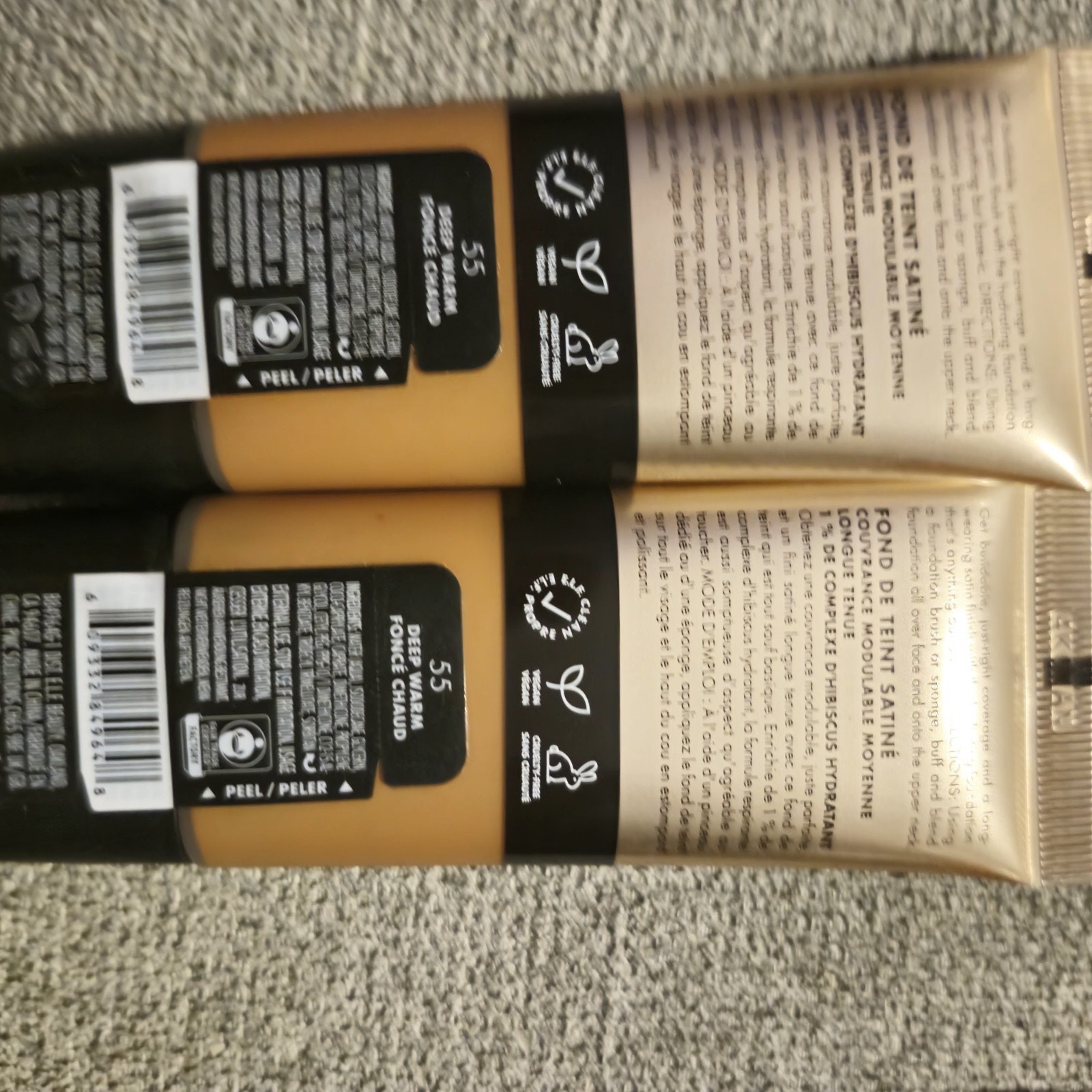 e.l.f. Soft Glam Satin Foundationx2 Deep Warm & Camo Liquid concealer X2