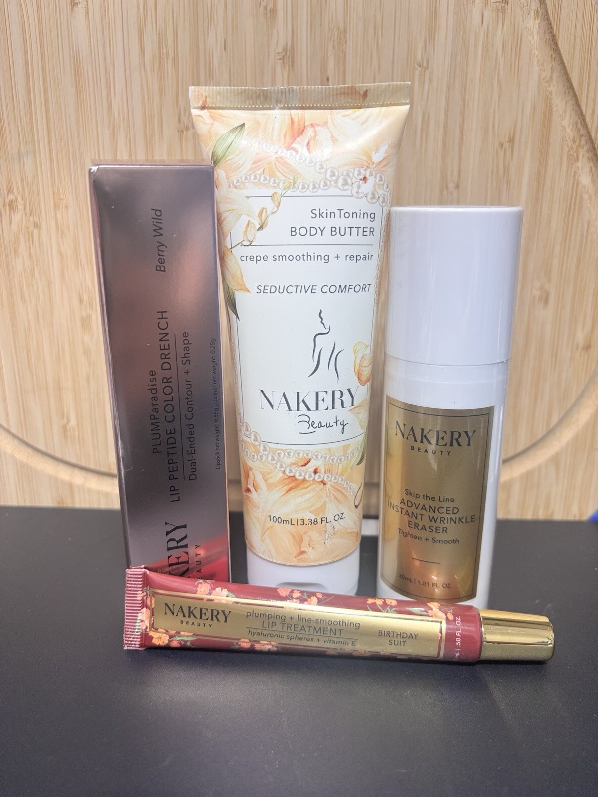 Nakery Beauty Skin Care and Lip Bundle Brand New In Box See Description