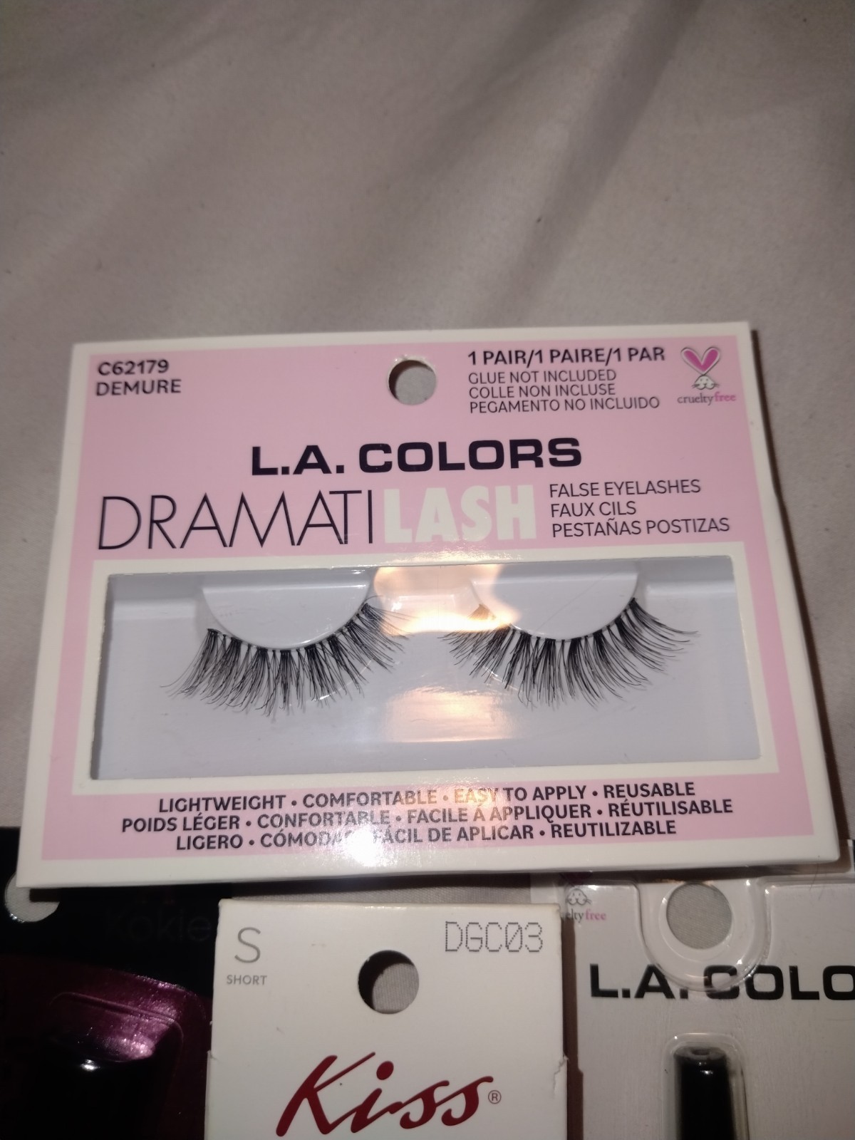 Assorted Waterproof Lot: L.A. Colors Lashes/Eyeliner, Kokie Mascara