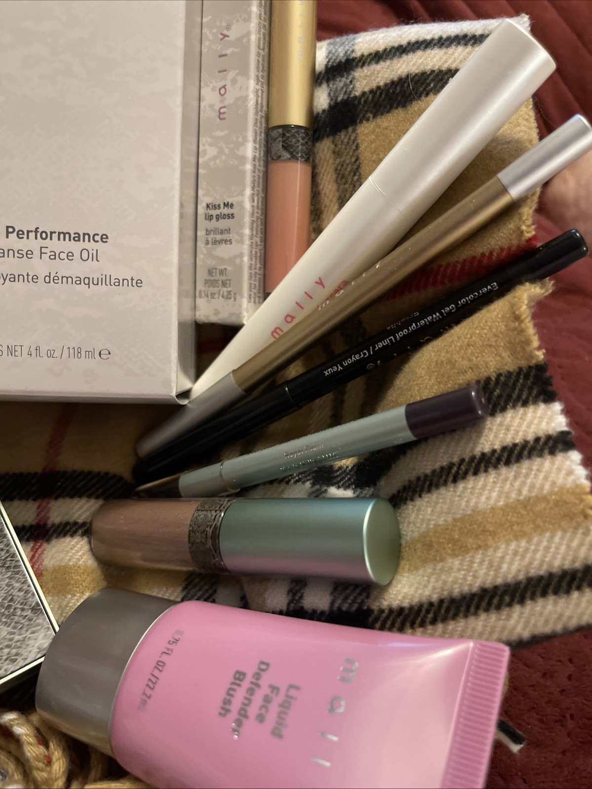 12pc MALLY Makeup ,shine, Glow, Lip, Concealer, Primer, Blush, Foundation, Clean
