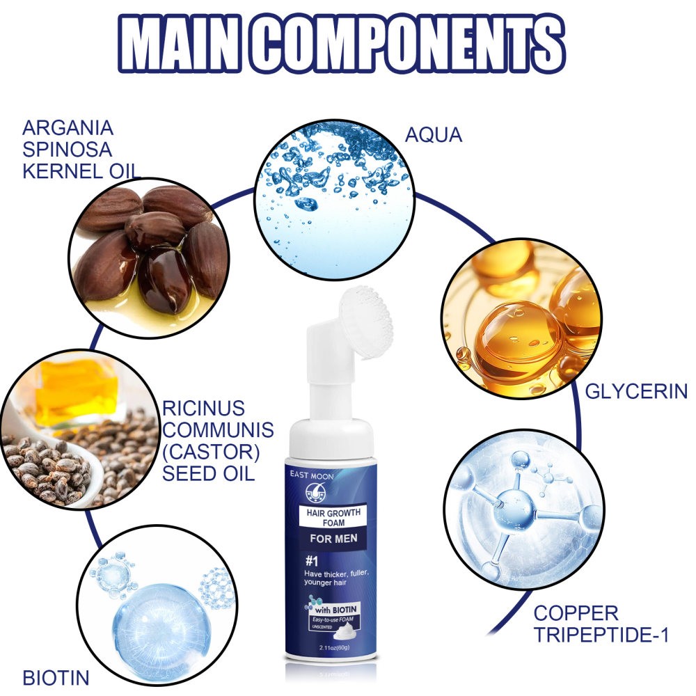 Men’s Hair Care Mousse Care Hair Root Hair Core Men’s Hair Plump