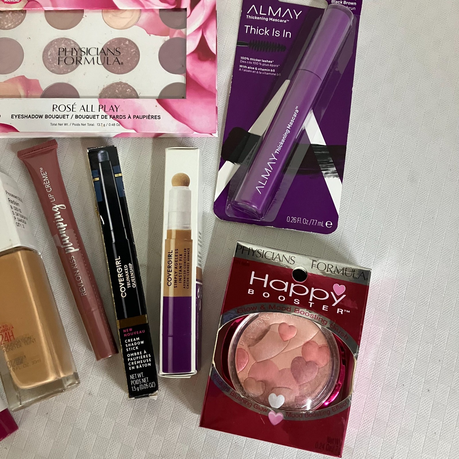 Milani Maybelline PF Almay CoverGirl Full Face Set 10-Piece Makeup Kit New