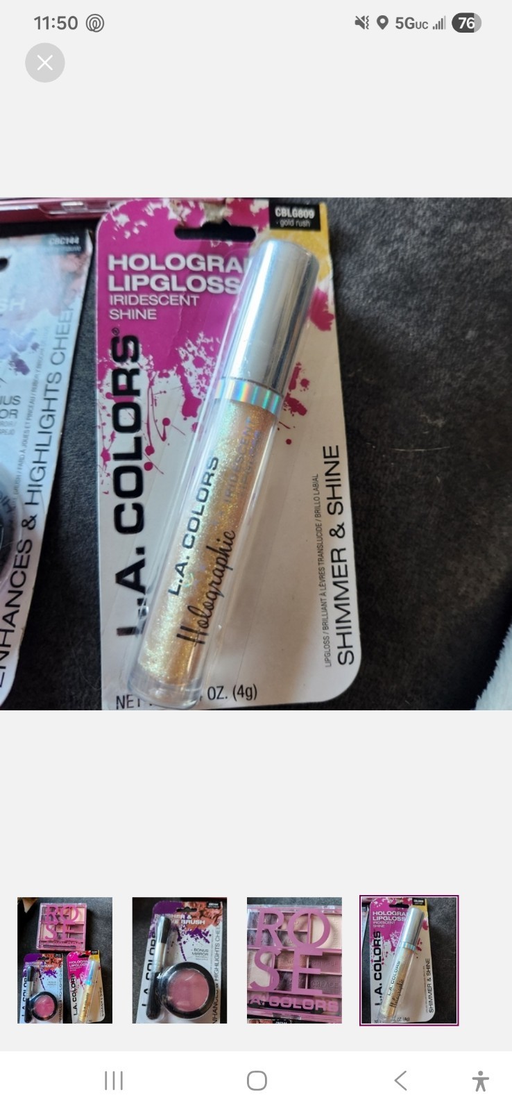 Mixed Lot of 25 pieces of Diffrent Brand makeup with a black makeup bag.