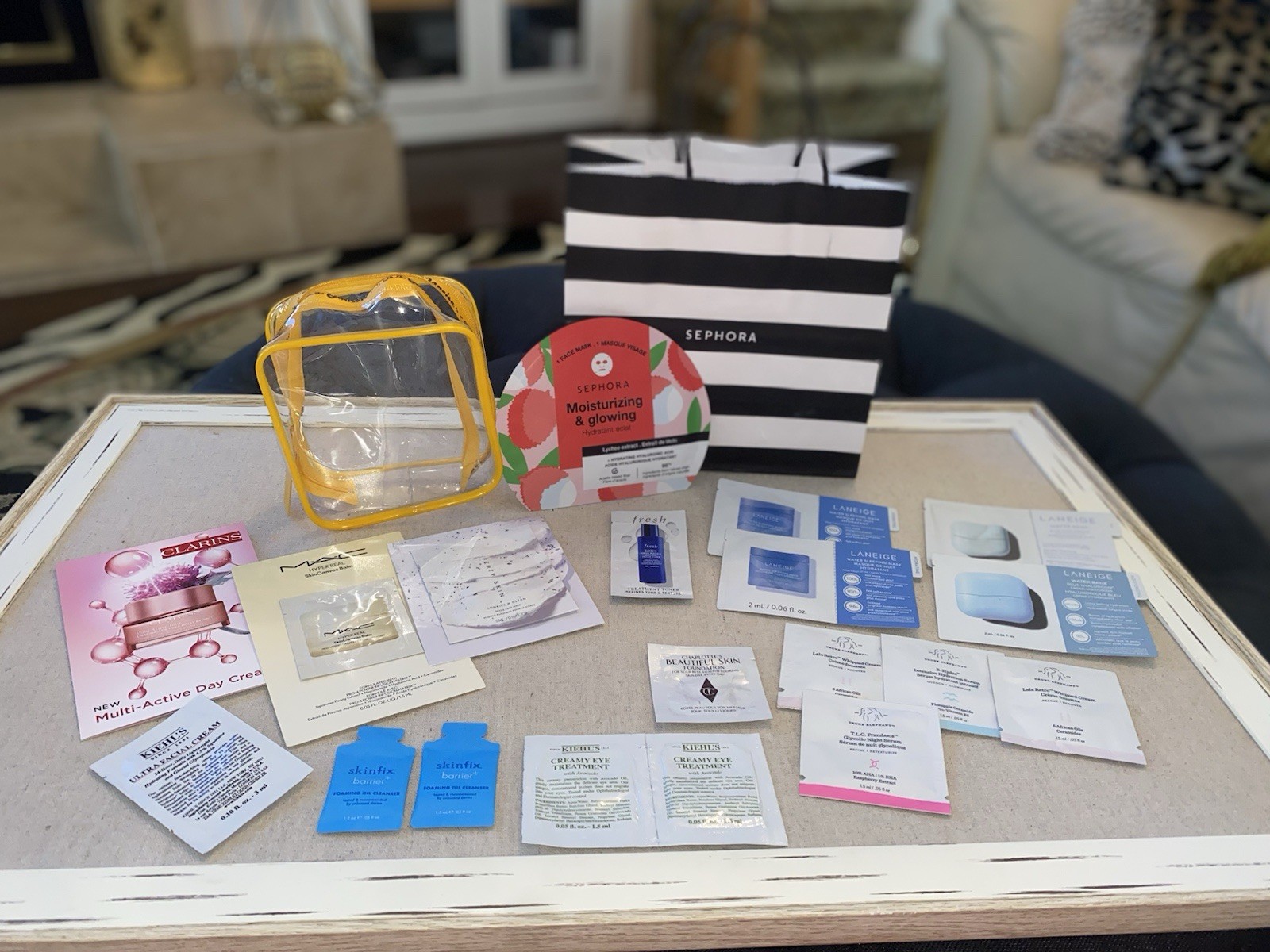 Beauty Makeup Skincare Lot Of 18 Samples + Mask Ulta Sephora + Bonus Bag