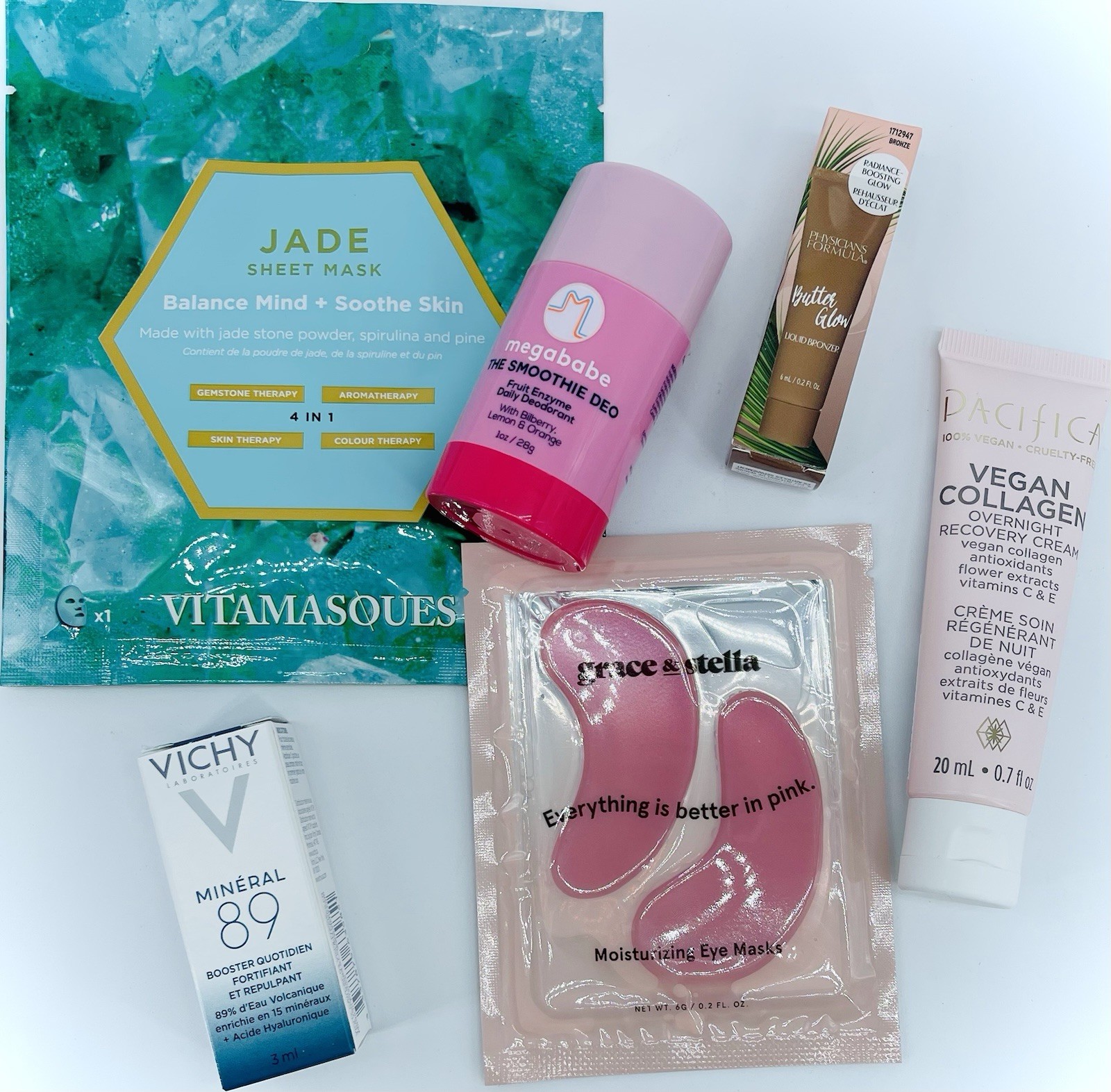 BEAUTY Skincare Travel Size Bundle – Lot of 6 Pieces – MEGABABE, VICHY, PACIFICA