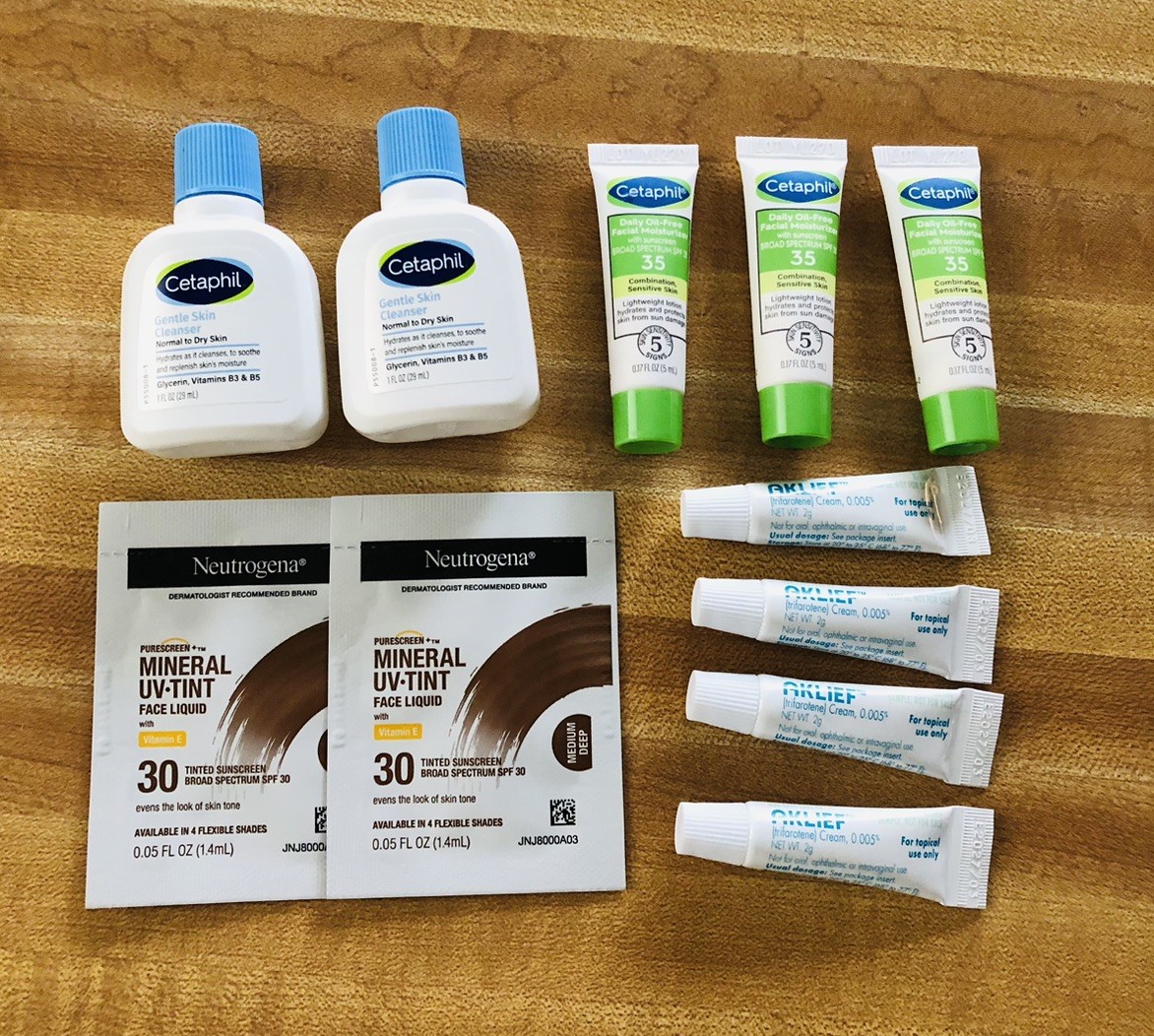 Skincare Bundle 11 Items Cetaphil Skin Cleanser Neutrogena Sun Screen Samples