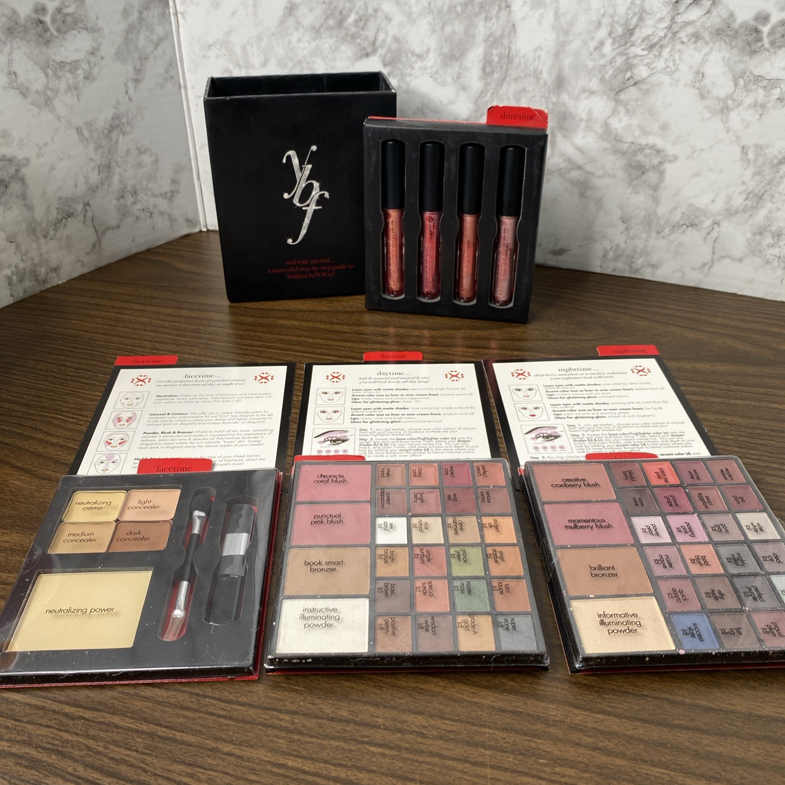 YBF Makeup Tutorial Kit, “Step By Step Guide To Brilliant beYOUty!” 65 Cosmetics