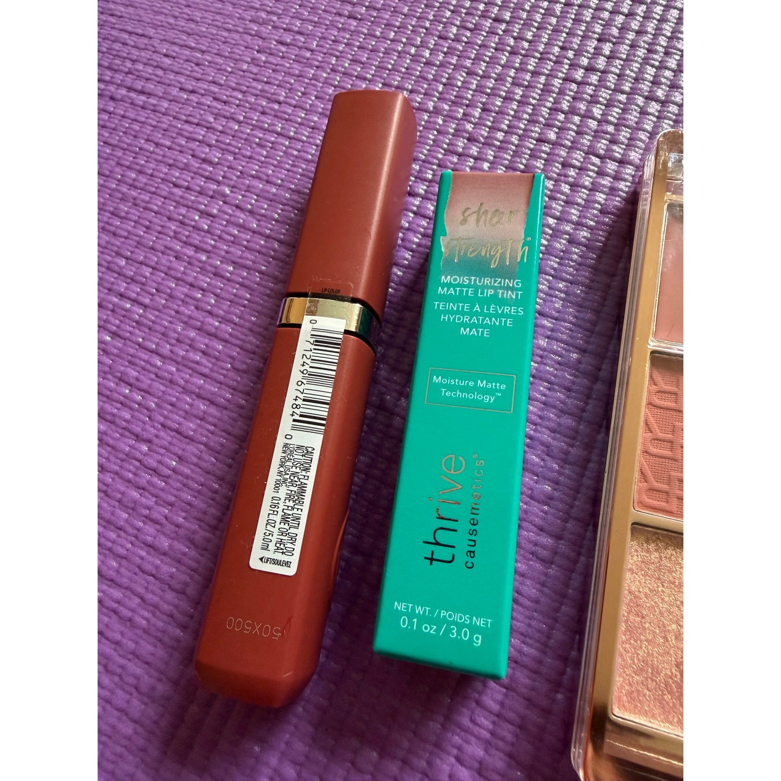 Makeup Lot Thrive Cosmetics, Makeup Revolution Blush Milani, Loreal Lipstick NEW
