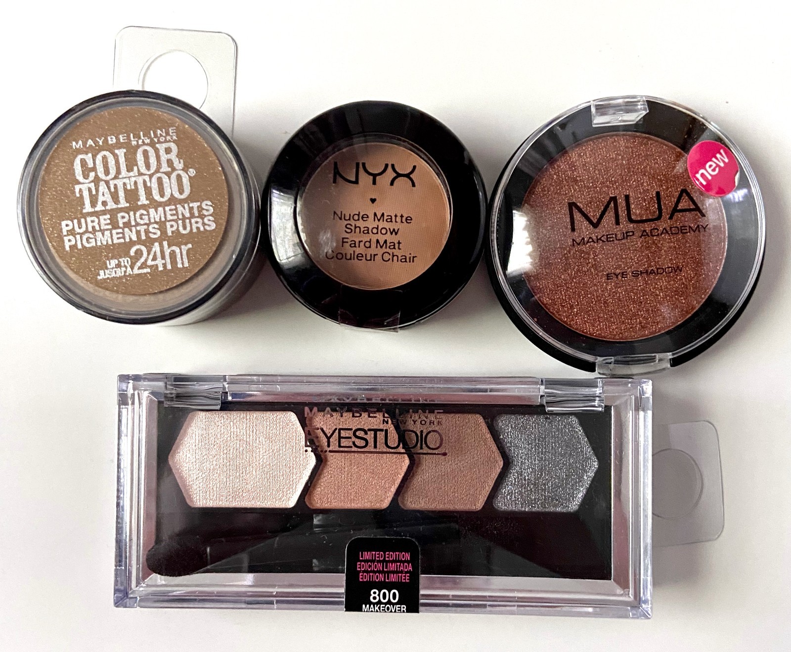 Eye Makeup Bundle NYX & Maybelline MUA Lot of 4 – New & Rare