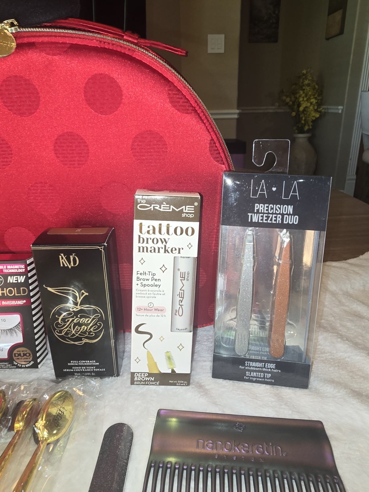 Huge Beauty & Skincare Bundle Lot KVD ONE/SIZE Estee Lauder Train Case ~ $240 MS