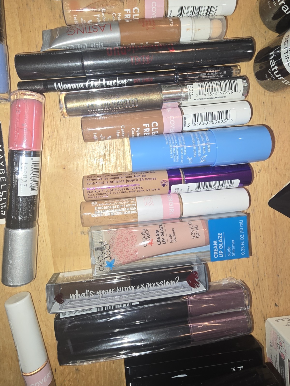 150+Pcs Health And Beauty Mixed Makeup Lot Maybelline Covergirl BYS Rimmel