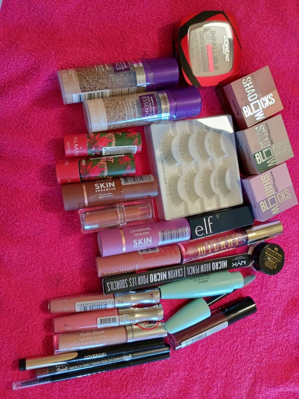 Makeup Bundle CoverGirl, L’Oreal, Maybelline, Almay, Rimmel – All NOT Sealed