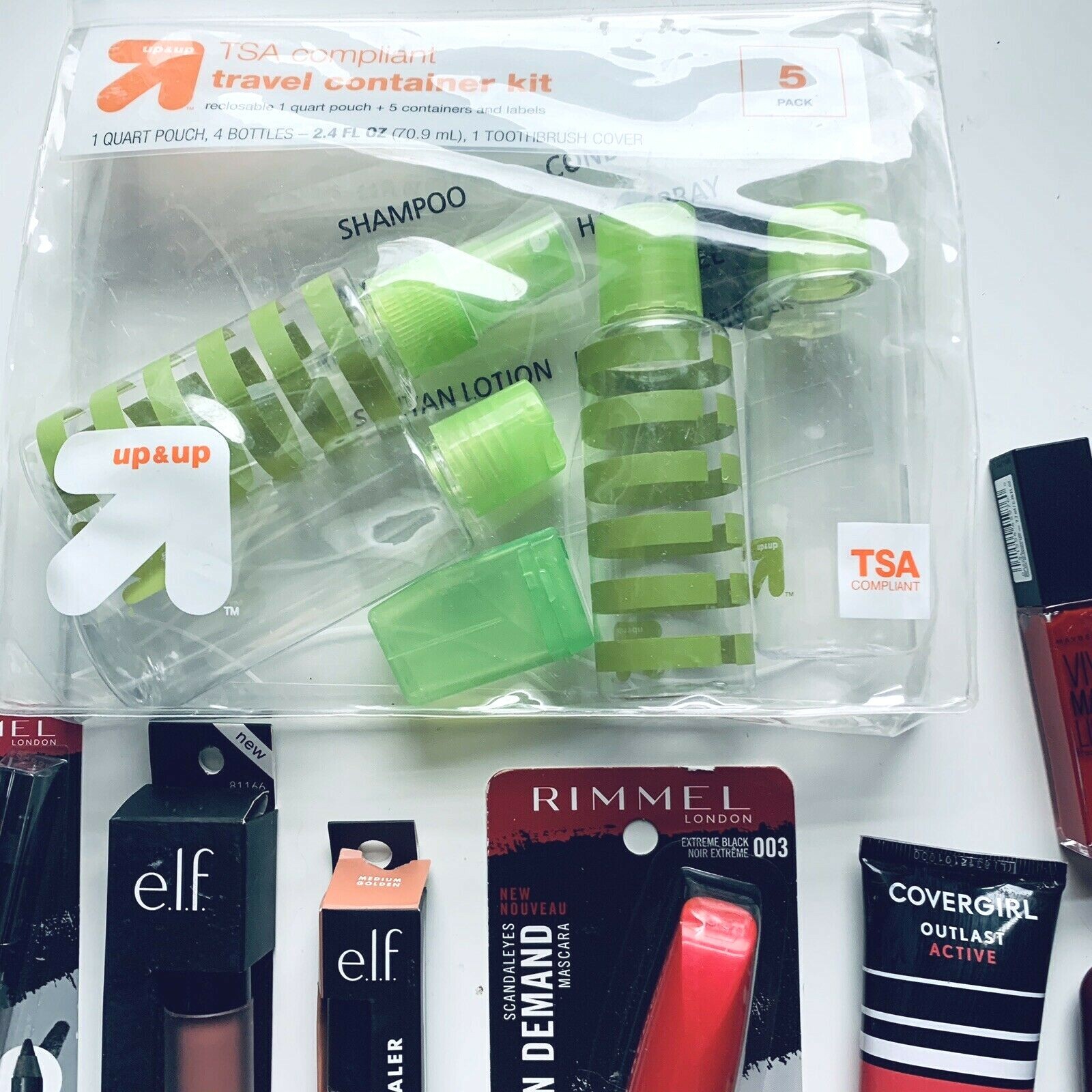 Makeup Lot 12 Piece Maybelline Rimmel Loreal Elf Mascara Eyeliner Eyeshadow Lip