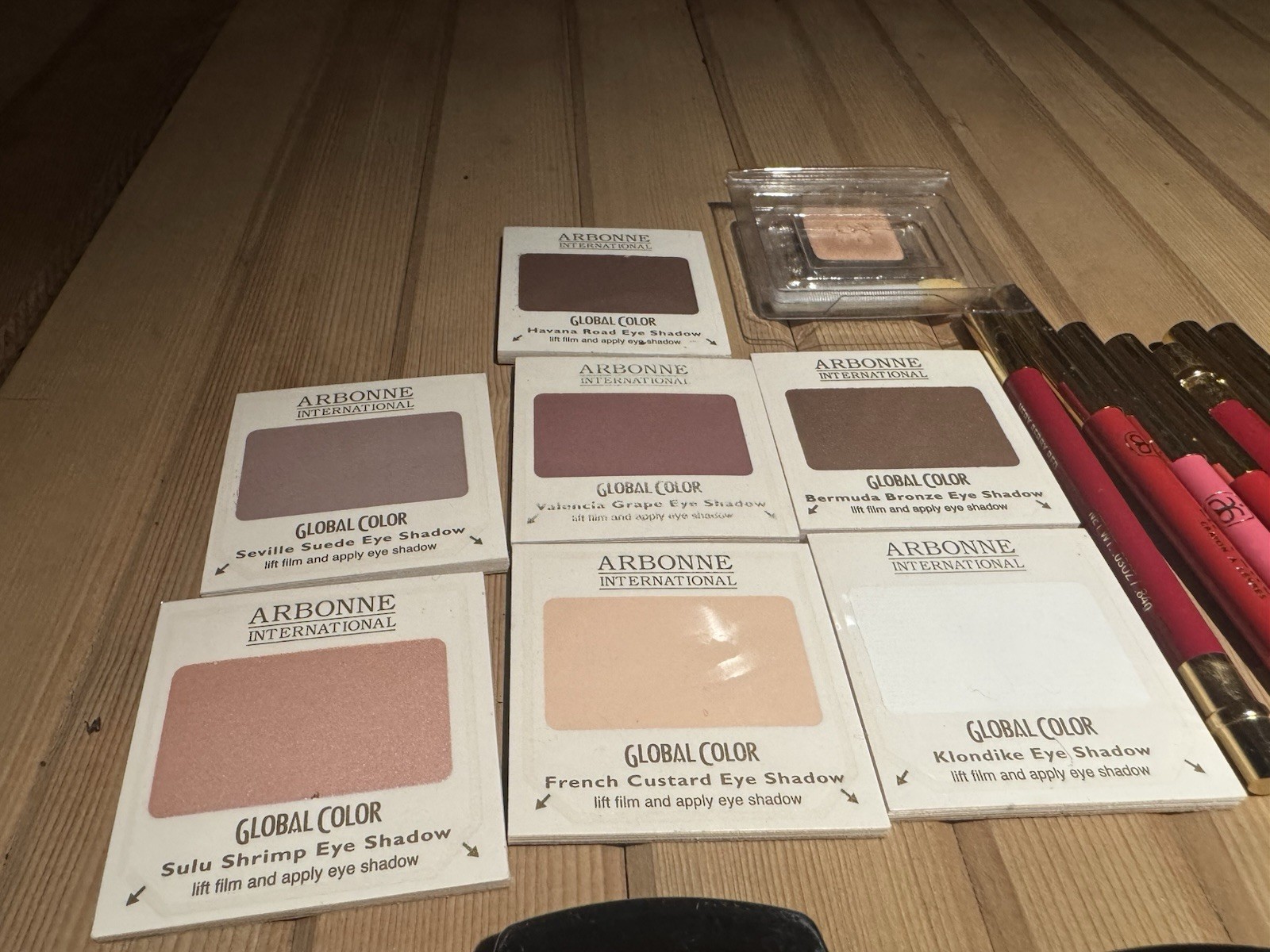 VTG Arbonne International Makeup Big Lot Eyeshadow, Blush, Lip, Discontinued NOS