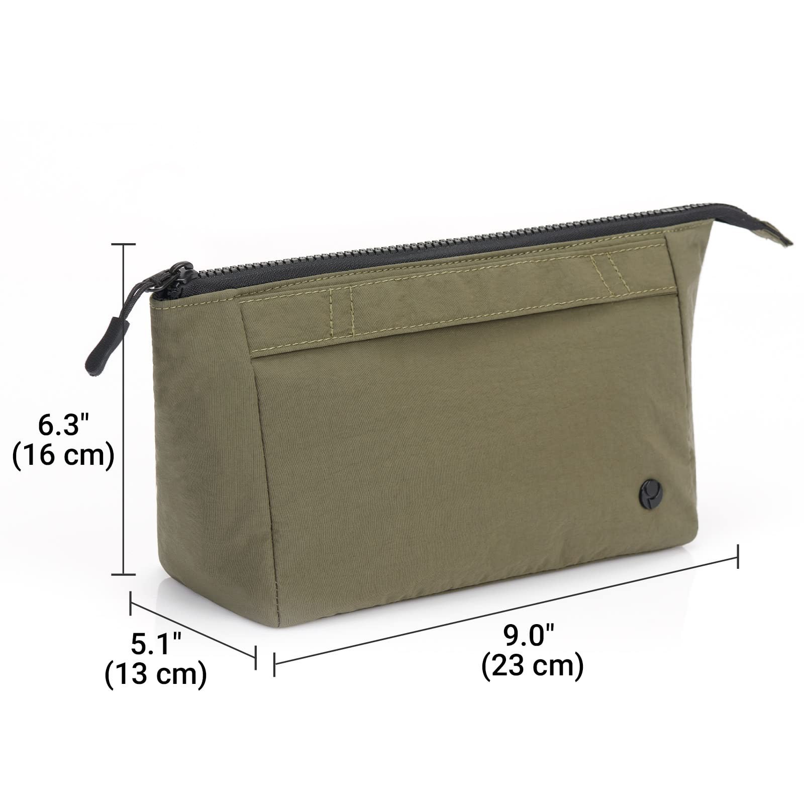 Purevave Large Cosmetic Bag for Women and Travel Makeup Organizer Pouch (Green)