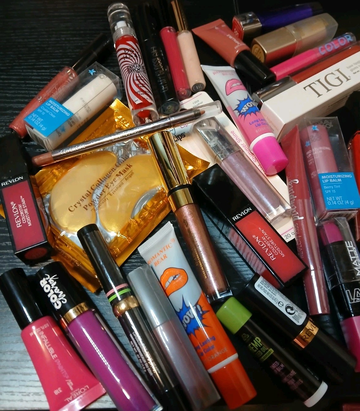 10 Piece Mixed Brand LIPS ONLY Lot: Covergirl TIGI Revlon NYX Rimmel Etc READ