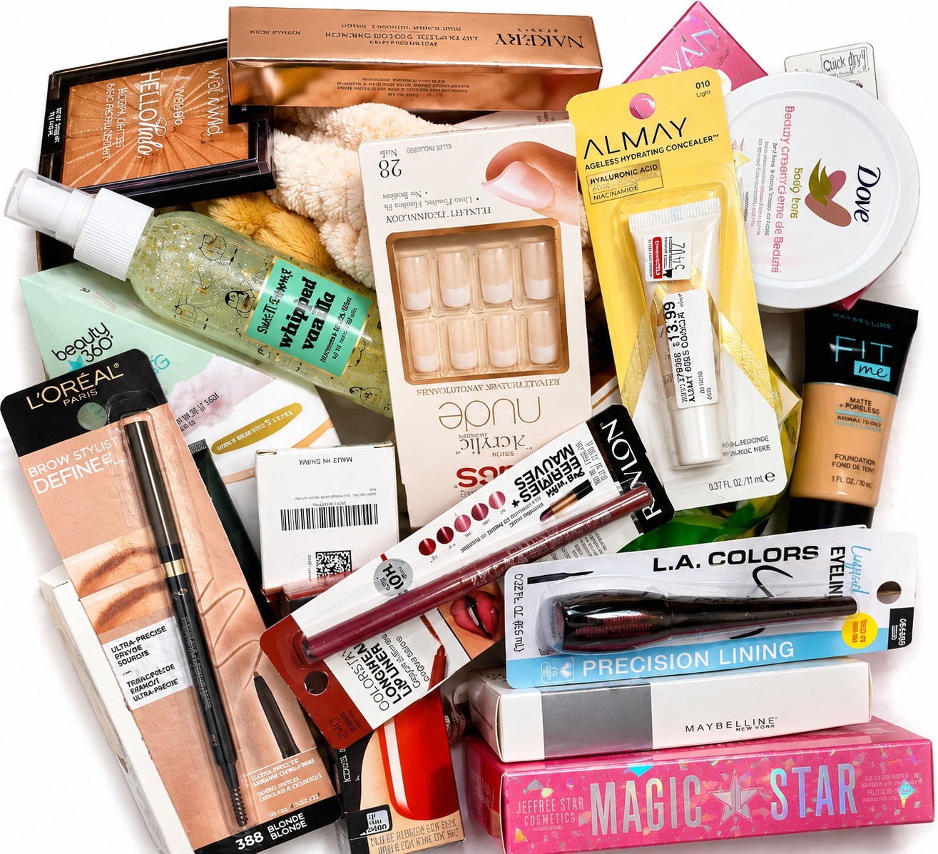 25 Pc Premium Mixed Makeup Lot Full Size New Sealed No Duplicates Beauty Bundle