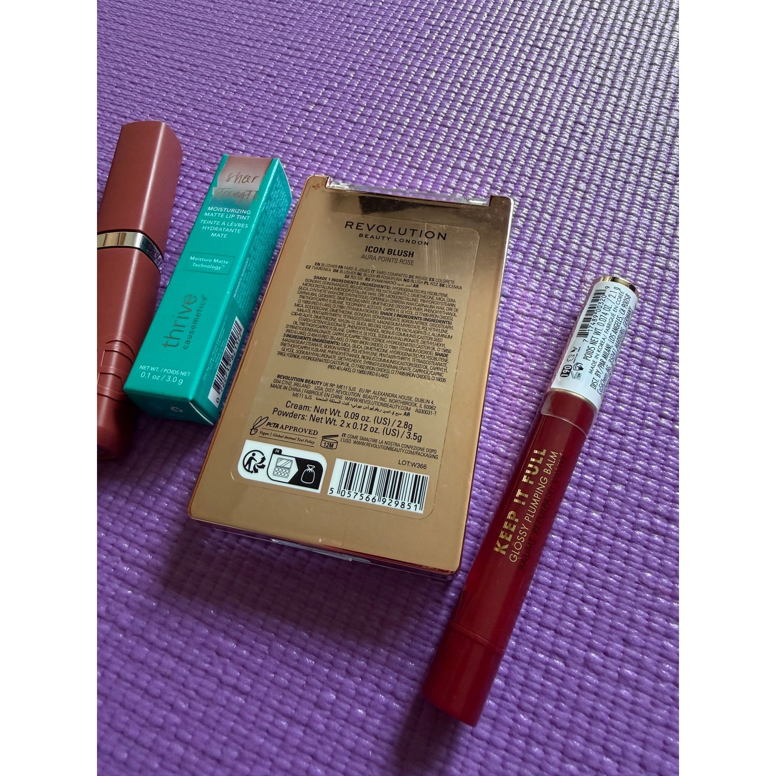 Makeup Lot Thrive Cosmetics, Makeup Revolution Blush Milani, Loreal Lipstick NEW