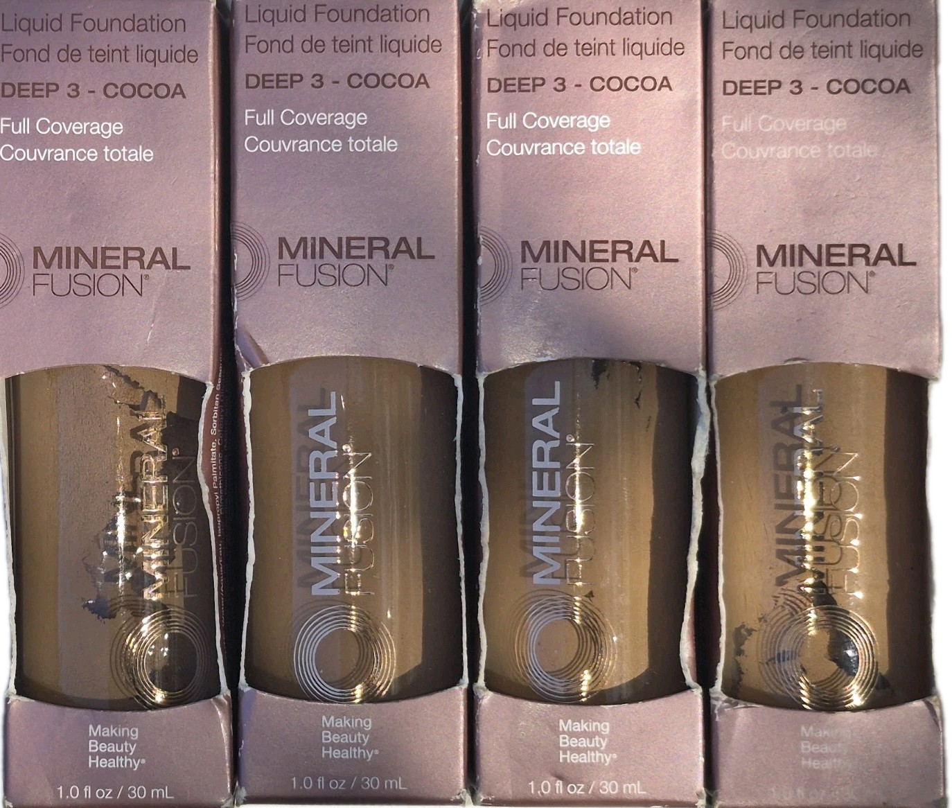 100 Pc Mineral Fusion Lot Foundation Mascara Lipstick Gloss Stain Blush Conceale