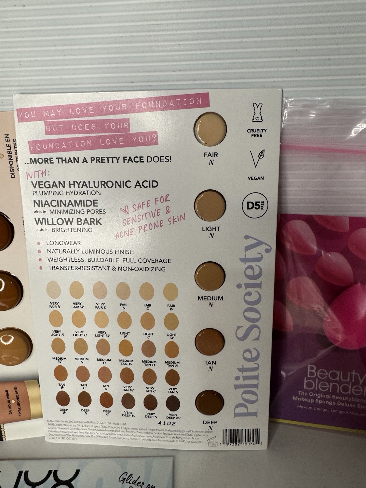 15 Piece Complexion Prestige Beauty Sample Lot Foundation Concealer Primer