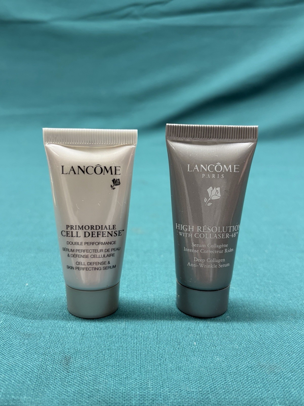 Lancome Lot of 28 Travel and Sample Size Products; Moisturizer/Eye Cream & More
