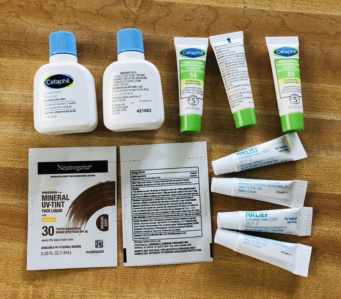 Skincare Bundle 11 Items Cetaphil Skin Cleanser Neutrogena Sun Screen Samples