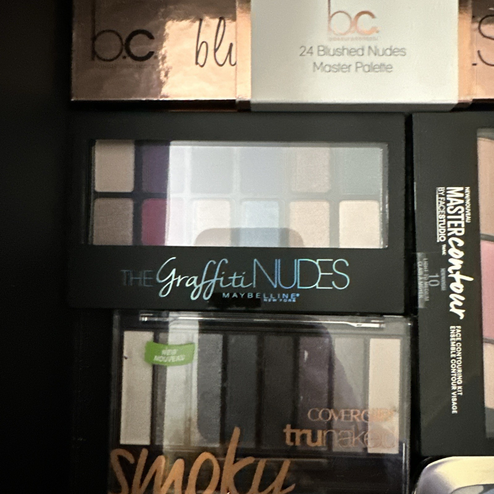 Large New Makeup Lot – Eyeshadow Palettes, Brushes