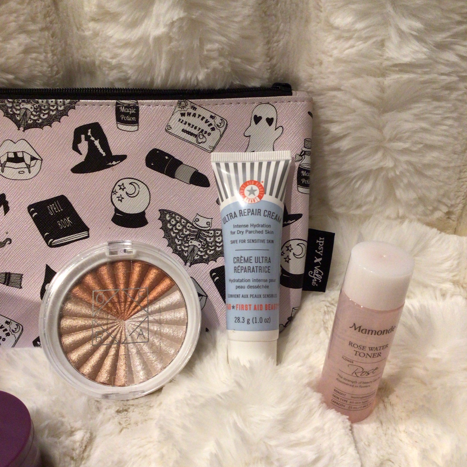 Assorted Travel Size Hydrating Beauty Lot w/ amika, First Aid Beauty, Mamonde
