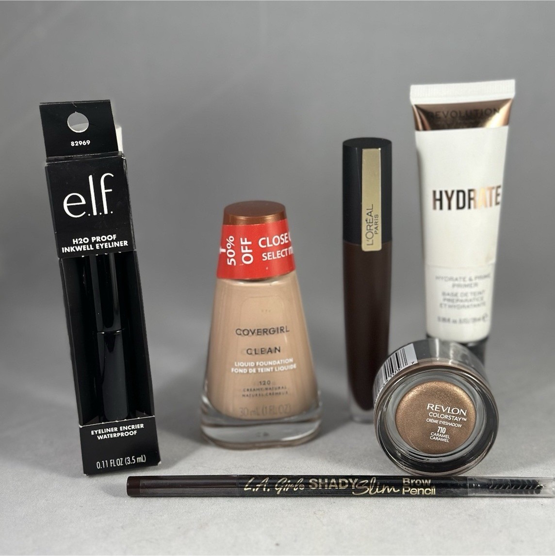 Makeup Mixed Lot Full Size e.l.f. Covergirl L’Oréal Revolution Revlon Waterproof