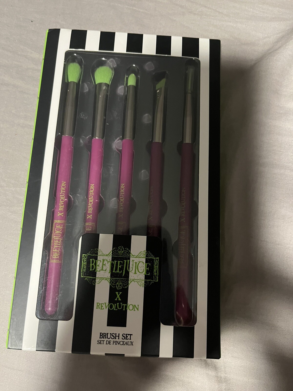 Beetlejuice X Revolution Makeup Brush Set New In box