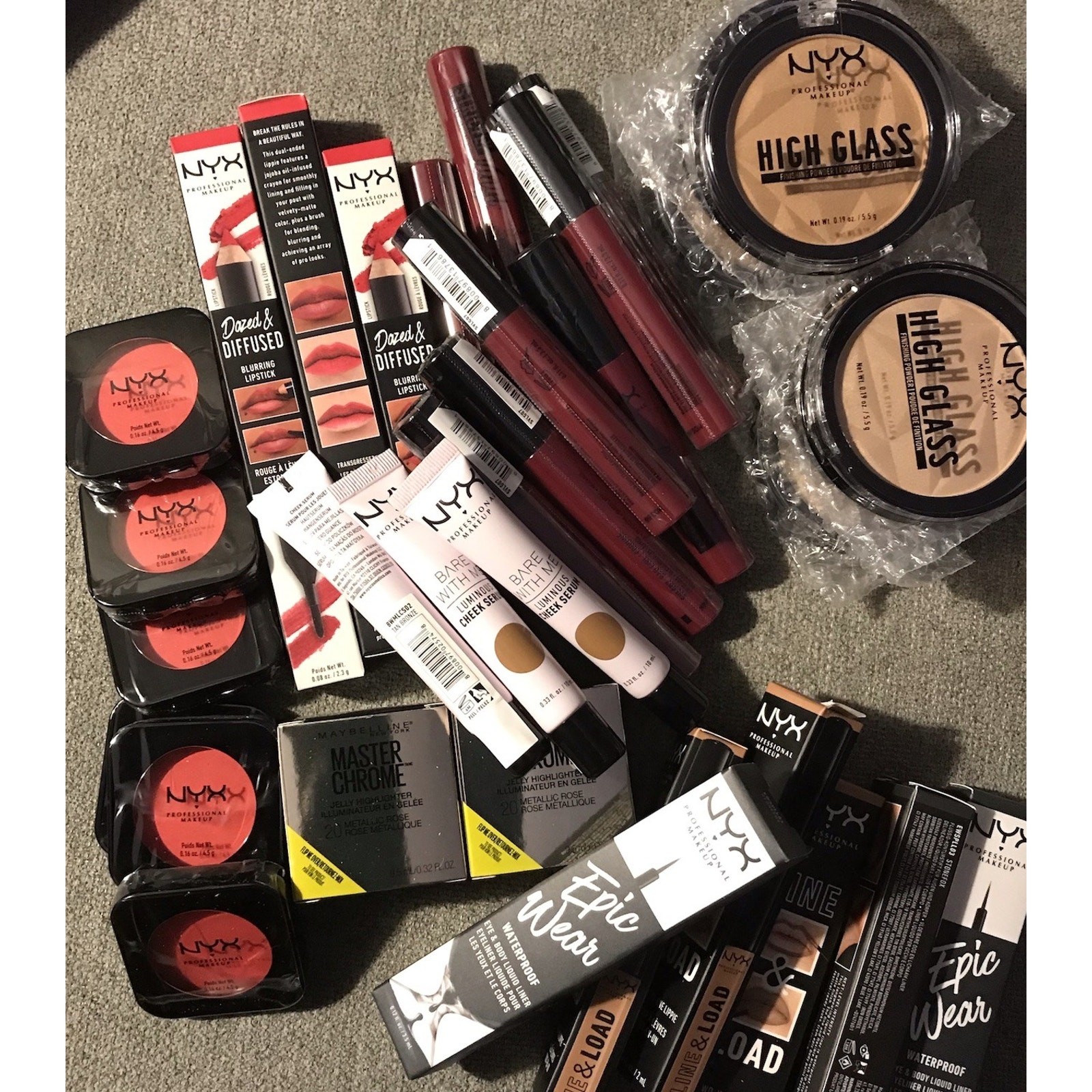Mixed Lot NYX Professional Makeup Lip Eye Face 30 Sealed Items New