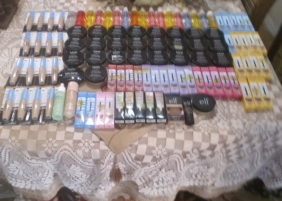 120 Piece wholesale Cosmetic lot- NYX, ELF, Covergirl