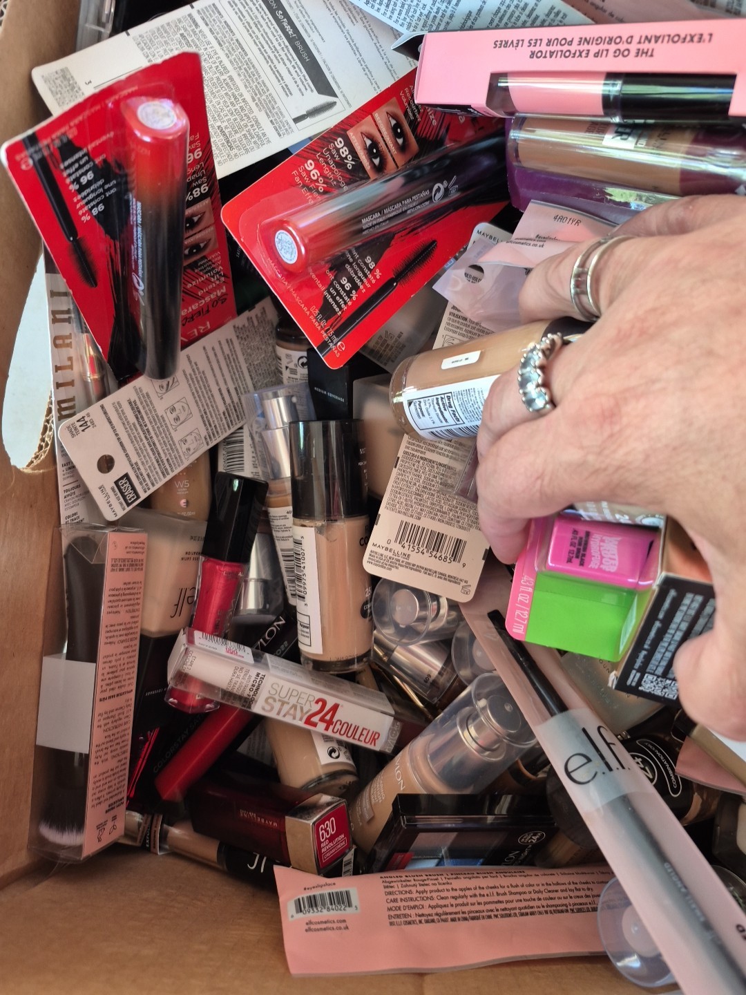 7 Pcs Mixed Makeup, Skin Care & Accessories CoverGirl, Maybelline, L’Oreal, More