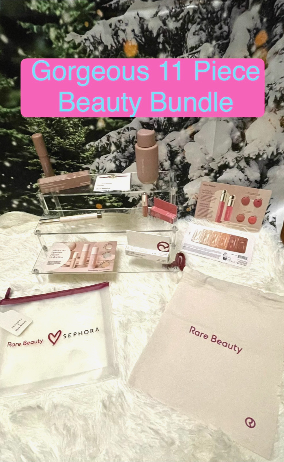 Beauty Bundle of RARE BEAUTY by Selena Gomez-Gorgeous Pieces-Very Rare Bracelet!