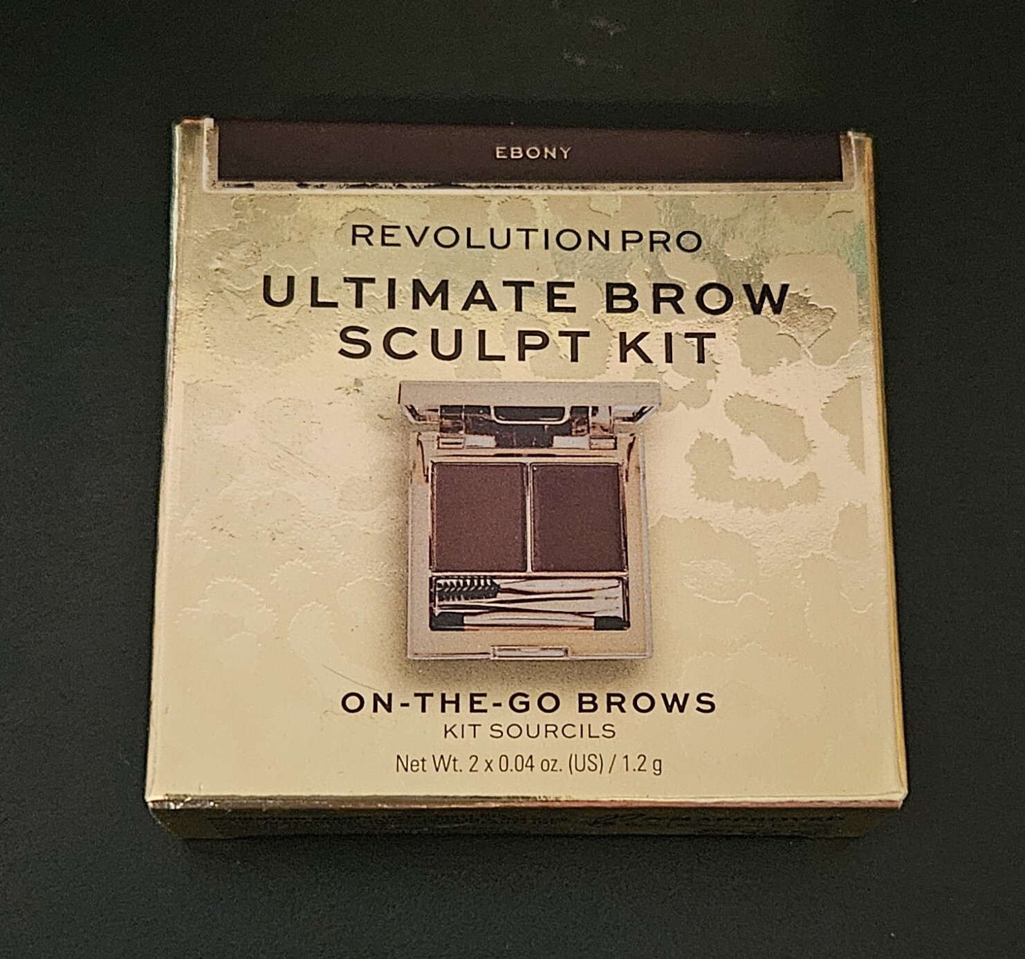 Revolution Pro Ultimate Brow Sculpt Kit Makeup – Ebony .077 oz New