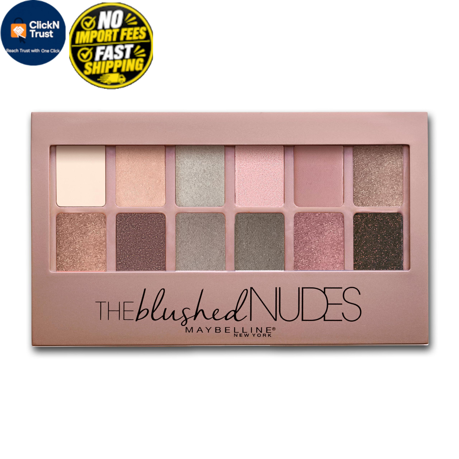 Maybelline The Blushed Nudes Eyeshadow 0.34 Ounce (Pack of 1), BLUSHED NUDES