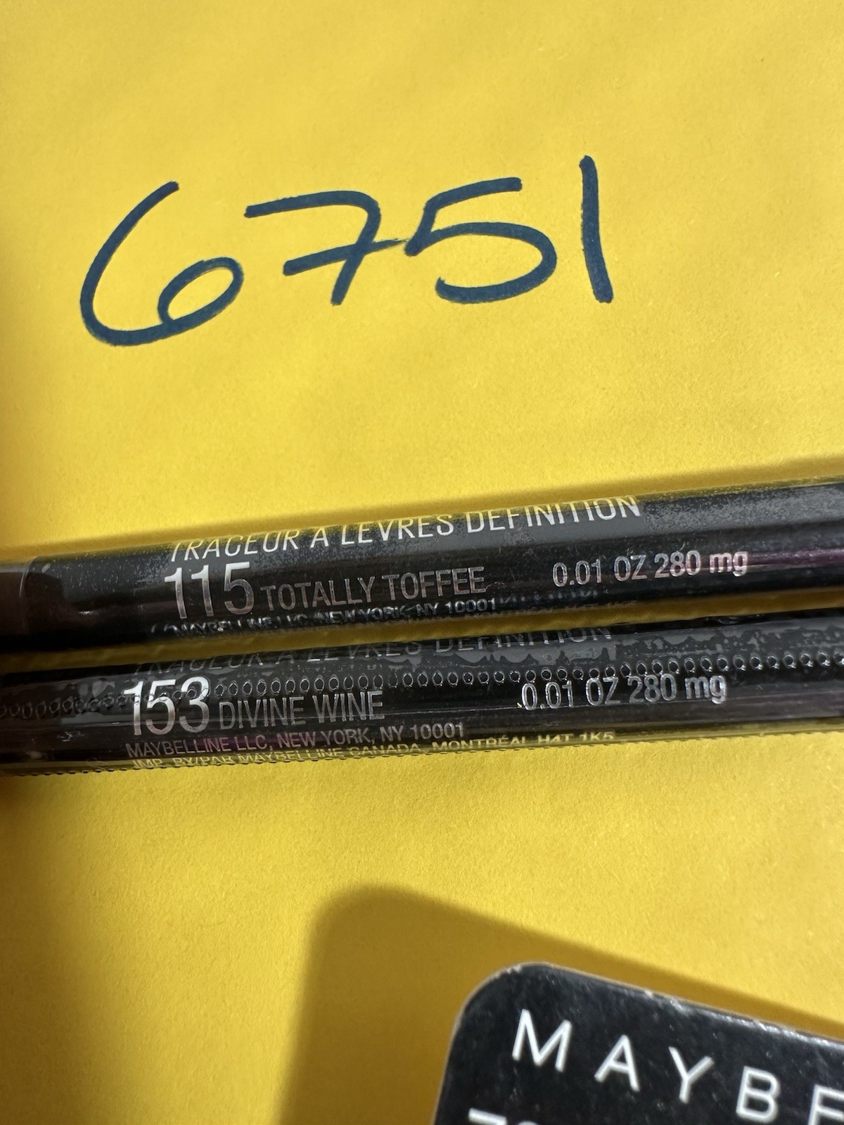 8Pc Revlon Maybelline Almay Makeup Lot Eyeliner Lipstick Lip Liner New