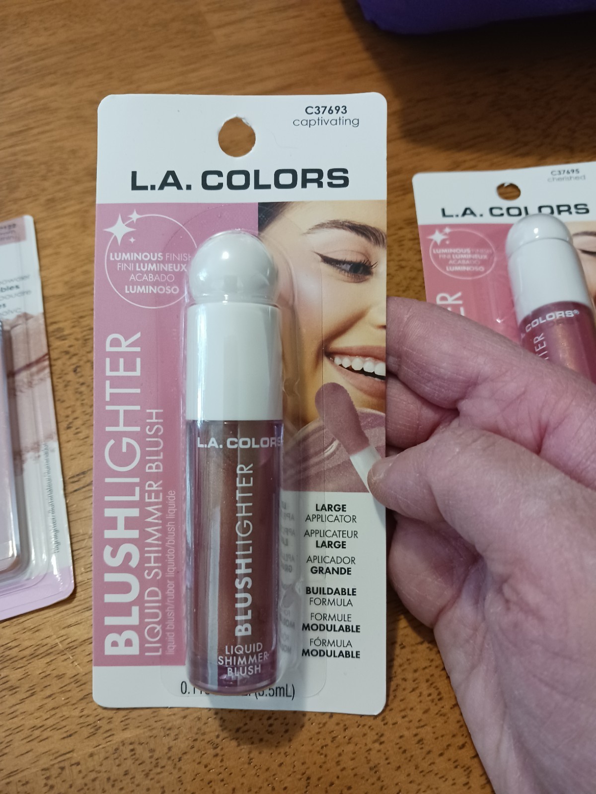 L.A. COLORS Blushlighter Liquid Shimmer Blush & Sculpting Duo 0.118 fl oz