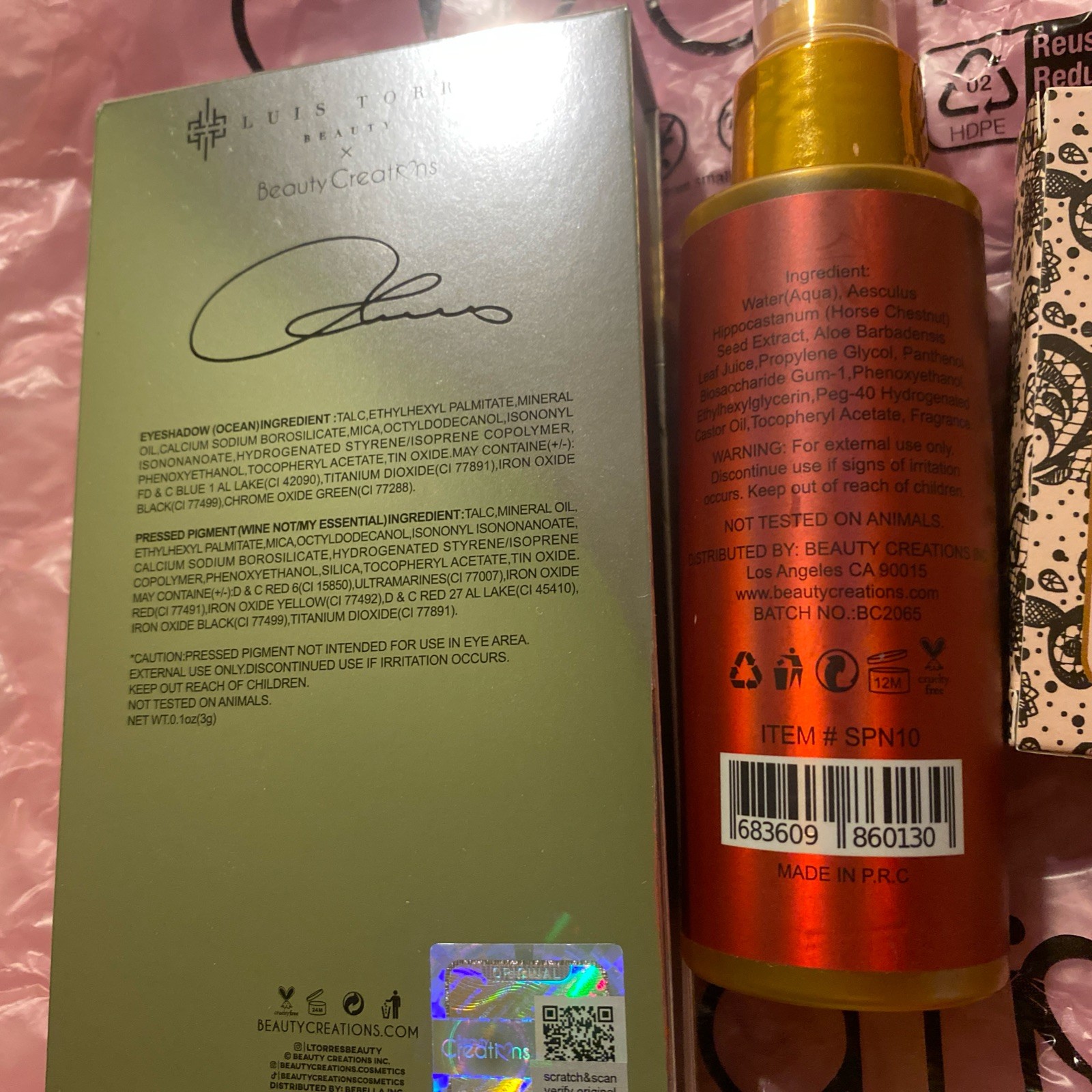 Beauty Creations Bundle Cosmetics Makeup Skincare LouisTorres FestivalOf 🏳️‍🌈