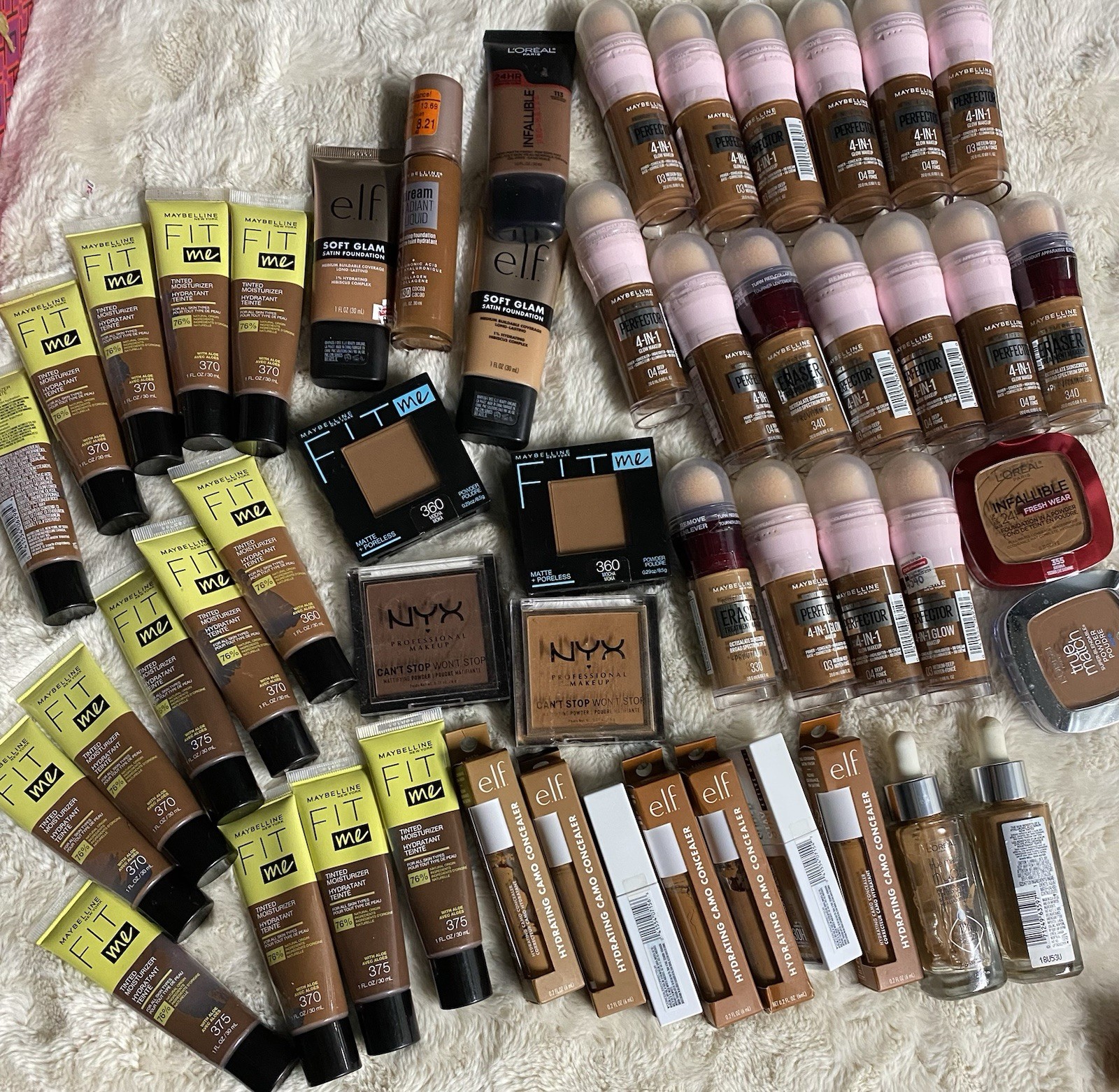 Maybelline NYX e.l.f. L’Oréal Full Size Hydrating Makeup Lot Fit Me True Match