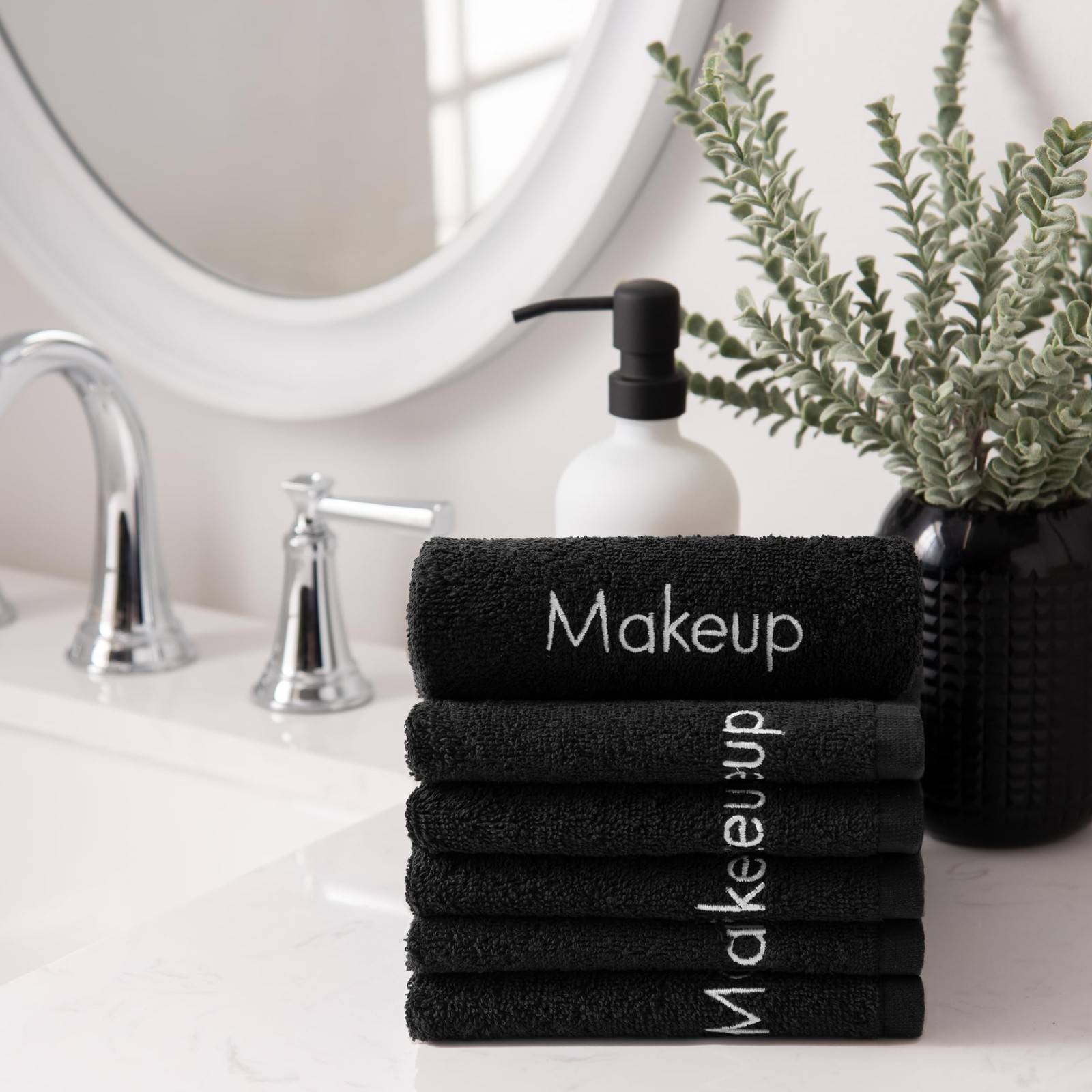 Arkwright Makeup Remover Cloths 6 Pack – 100% Cotton Face Towels, Soft Reusab…
