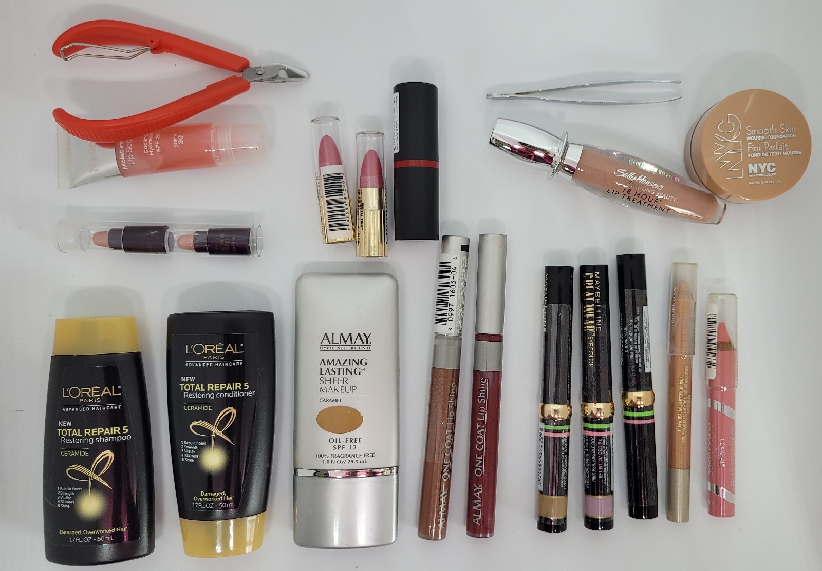 Mixed Beauty Lot 18 Items L’Oreal Almay Maybelline Neutrogena Sally Hansen NEW