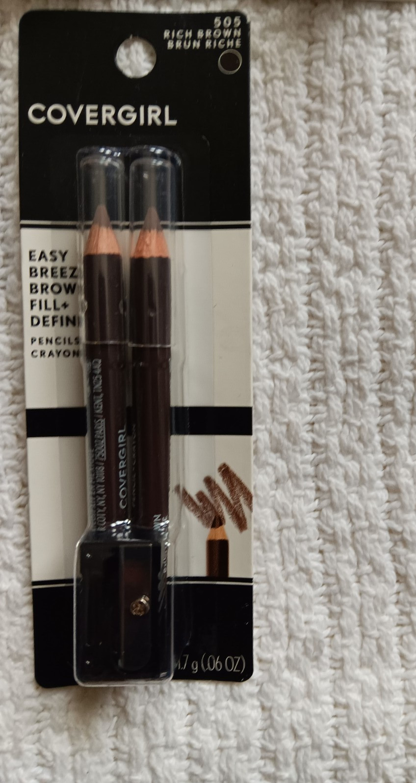 Covergirl Fair Powder Very Black Brown Mascara Soft Brown Pencil Eyeshadow Lot