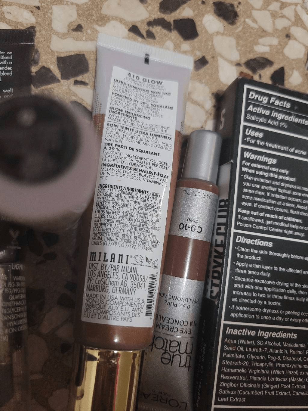 Make up of multiple brands
