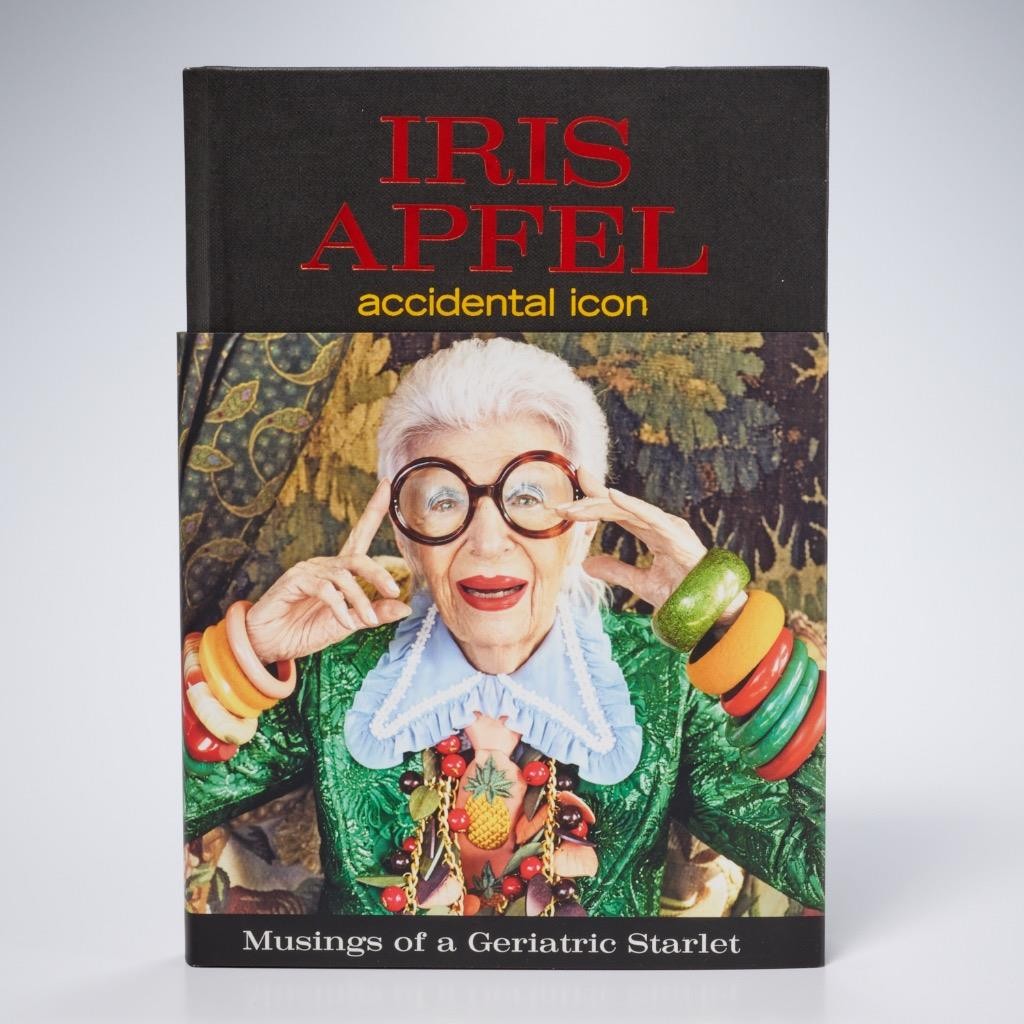 Iris Apfel 2-Pc Lot Edward Bess Makeup Kit & “Musings of a Geriatric Starlet”