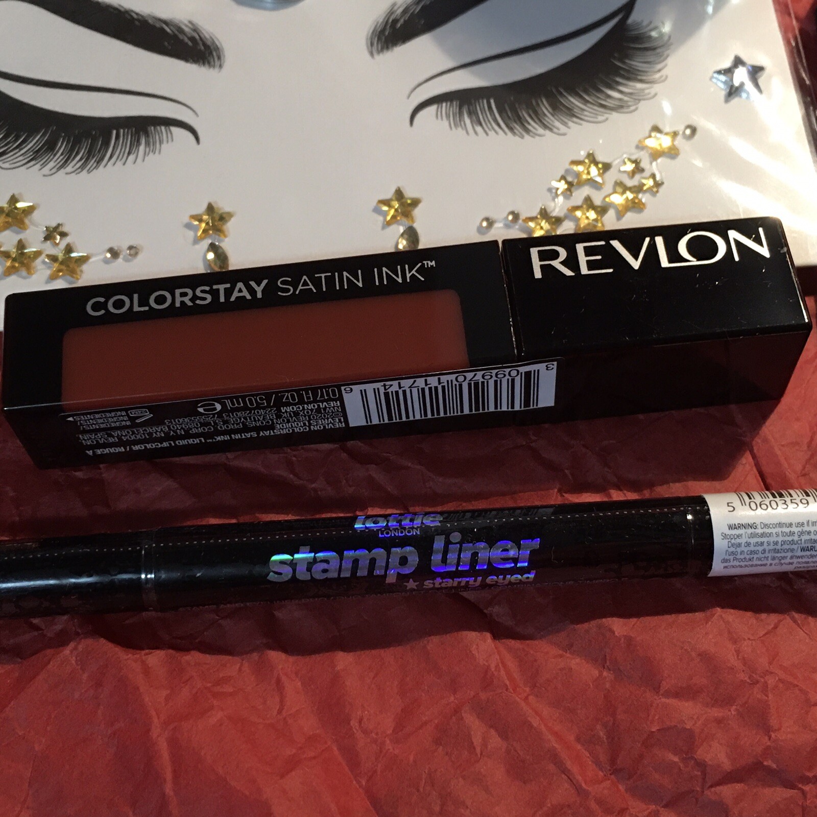 Halloween Sparkly Makeup WET N WILD GEM FACE MASK /REVLON LIP EYES LOT /New