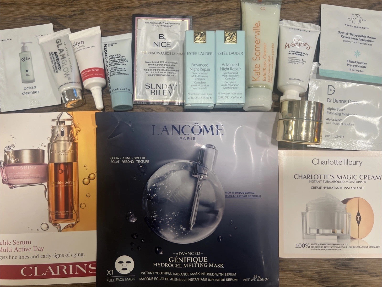 High-End Luxury Skin Care Lot Tilbury Lancome Kate Somerville Drunk Elephant NEW