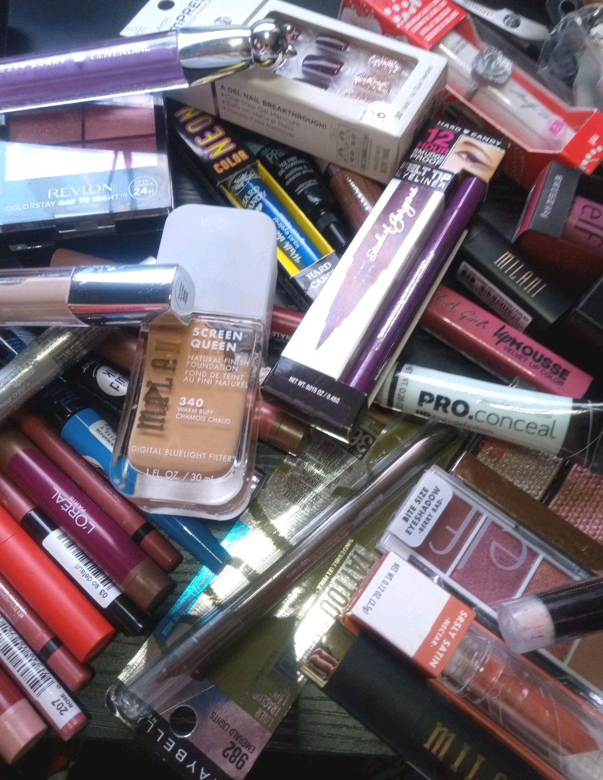 MYSTERY MAKEUP BOX – 3 FULL-SIZE SURPRISES! Covergirl ELF Almay NYX Amuse Etc