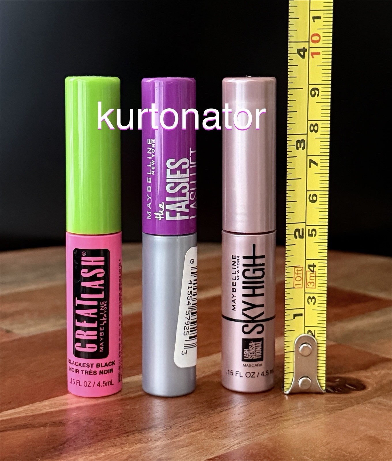 Maybelline Assorted Travel Size Mascara 3ct Lot NEW Great Lash Falsies Sky High